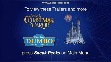 To View These Trailers And More Press Sneak Peeks On Main Menu Disney (2010-2011) - YouTube