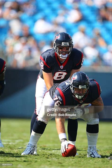 Houston Texans QB Matt Schaub calling signals before taking snap from... News Photo - Getty Images