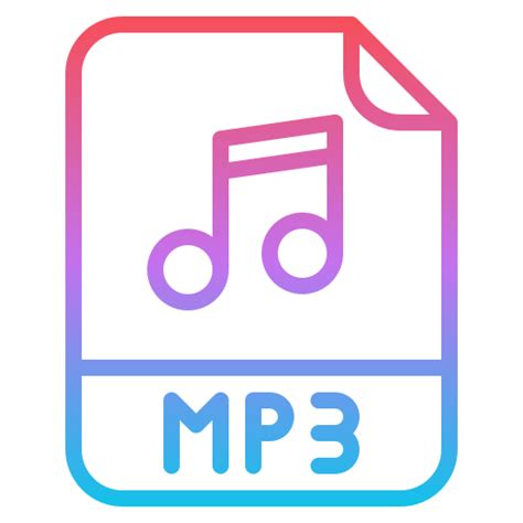 Mp3 Iconixar Gradient icon