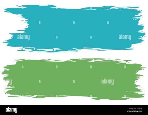 Template labels in brushstroke style: one in aquamarine and other in ...