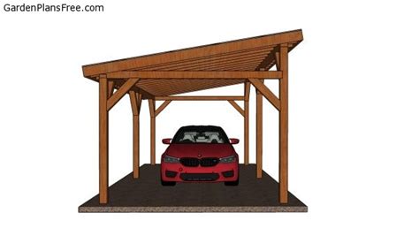 12×24 Lean to Carport – Free DIY Plans | Free Garden Plans - How to build garden projects