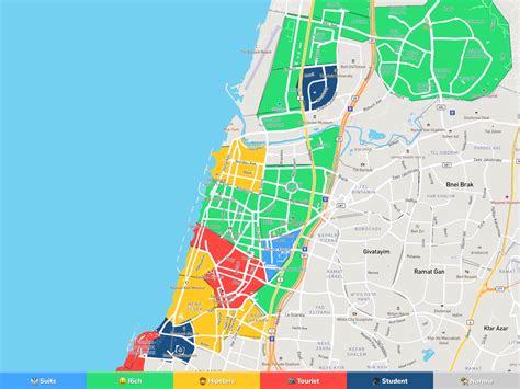 Tel Aviv Neighborhood Map