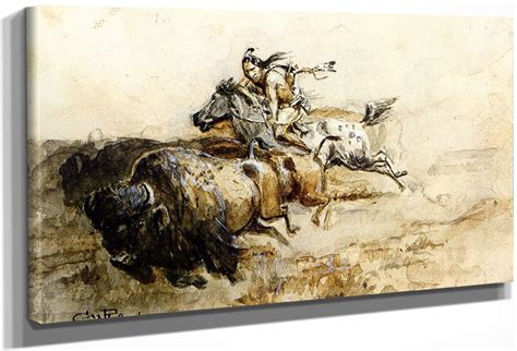 Buffalo Hunter By Charles Marion Russell Print or Oil Painting ...