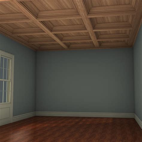 Wood Coffered Ceiling