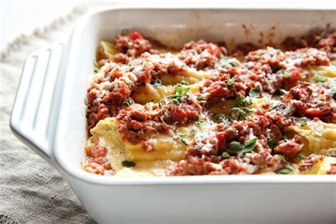 Best Manicotti with Meat Sauce Recipe - Delish.com