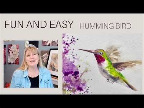 Watercolor Hummingbird Paintings