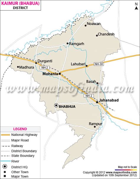 Map Of Kaimur District Bihar - Anichart Winter 2024