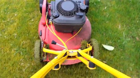 Klippo Lawn Mower Removal of Moss With Dethatcher Blades - YouTube