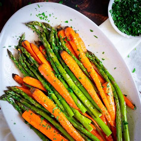 Roasted Asparagus and Carrots - Peel with Zeal