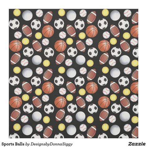 Sports Balls Fabric | Printing on fabric, Fabric, Beautiful fabric prints