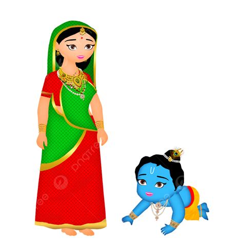 Happy Yashoda Jayanti Little Krishna Or Maiya Design, Yashoda Maiya ...