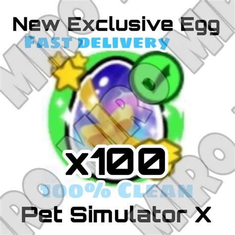 NEW!!! x100 Exclusive Egg | Pet Simulator X | Fast Delivery