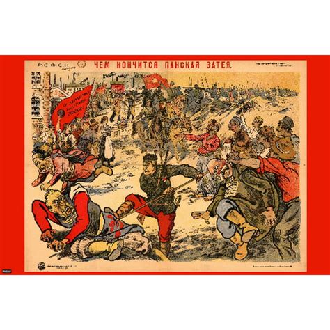 Bolshevik Propaganda Poster 20x30 Home Decor Print - Walmart.com