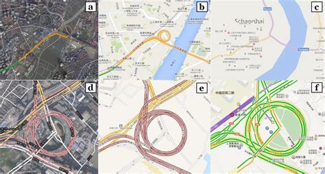 Different examples for traffic map views in Shanghai with (a) Google... | Download Scientific ...