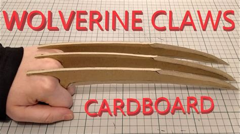 How to make a DIY Cardboard Wolverine Claws - YouTube