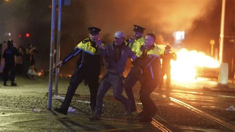 34 people arrested in Dublin as riots erupt over stabbing attack