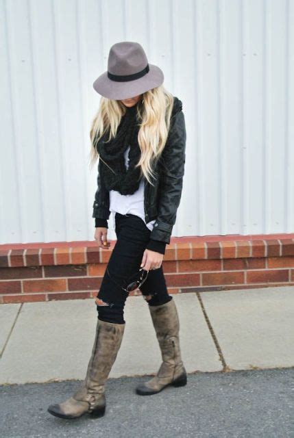 21 Trendy Fall Outfits With Wide Brim Hats - Styleoholic