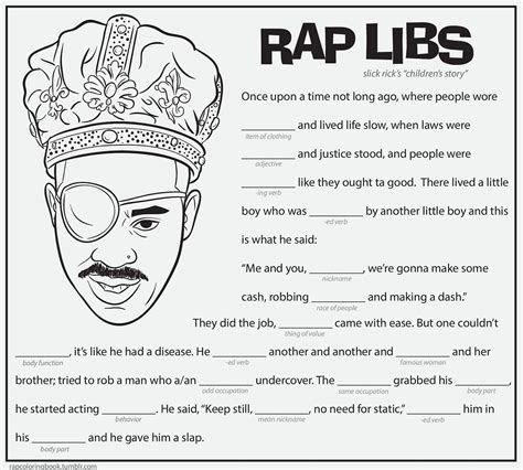 Printable Rap Mad Libs - Printable Mad Libs