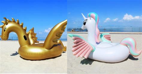 Amazon: Inflatable Unicorn OR Giant Golden Dragon Pool Float $13.99 Shipped Free