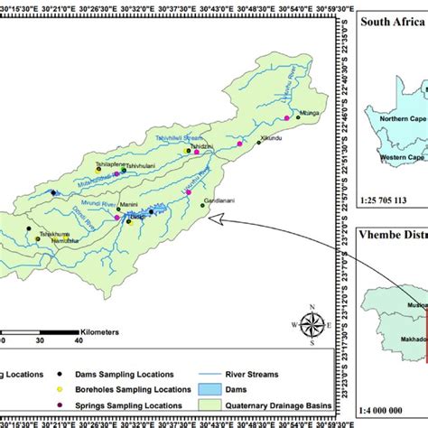 Map showing study area. Vhembe District Municipality is located in the ...