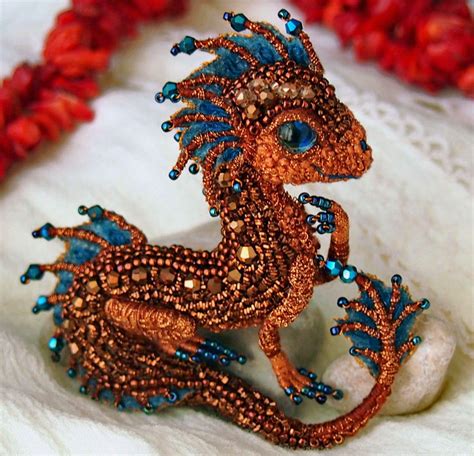 Beautiful beaded dragons by Alena Litvin | Beads Magic