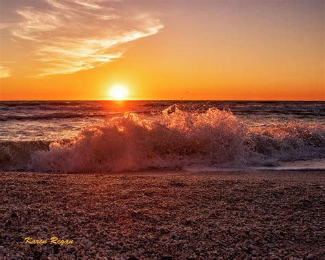 Sunset On Barefoot Beach Photograph by Karen Regan - Fine Art America