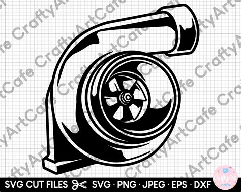 Turbo Svg For Cricut Turbo Png Turbocharger Svg Turbo Clipart Vector Eps Dxf Jpg Commercial Use ...