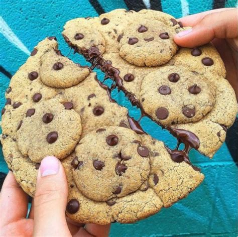 Giant Chocolate Chip Cookie Topped With Chocolate Chip Cookies