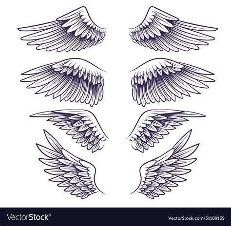 Angel Wings Drawings