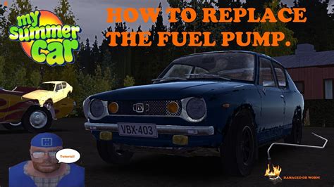 My summer car How to replace the fuel pump. - YouTube