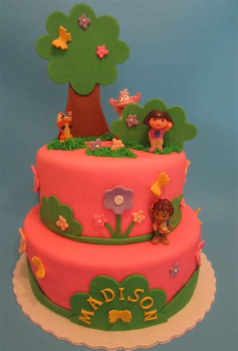 Dora Birthday Cake - CakeCentral.com