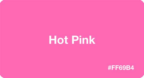 Hot Pink with HEX Code