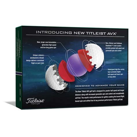 Titleist AVX White Golf Balls (12 Balls) - Golfonline