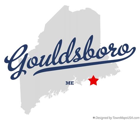 Map of Gouldsboro, ME, Maine