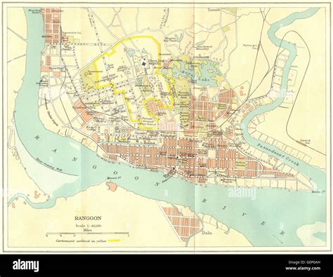 Yangon Tourist Map