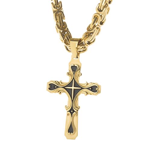 Gold Tribal Cross Pendant – SpicyIce