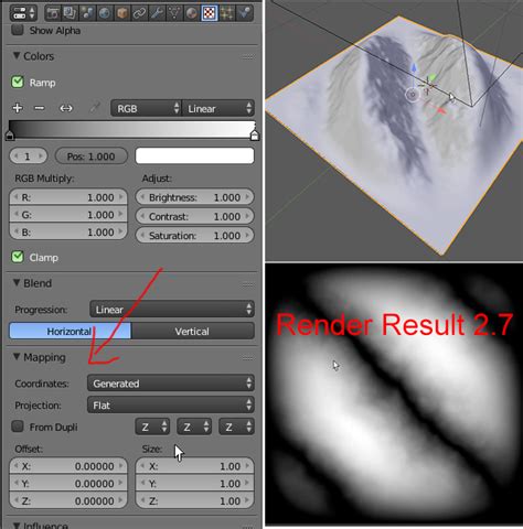 height map - Create Terrain Heightmaps - missing texture mapping (blend ...