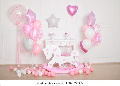 Children Birthday Decorations Children Birthday Balloons Stock Photo ...