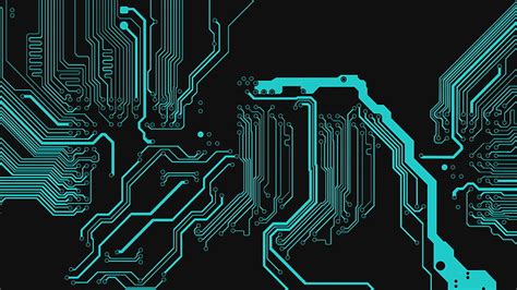 1366x768px | free download | HD wallpaper: circuit digital wallpaper, digital art, black, dark ...