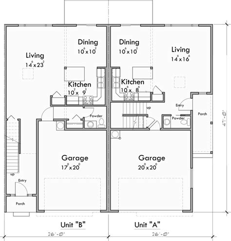 Townhouse Floor Plans With Garage - floorplans.click