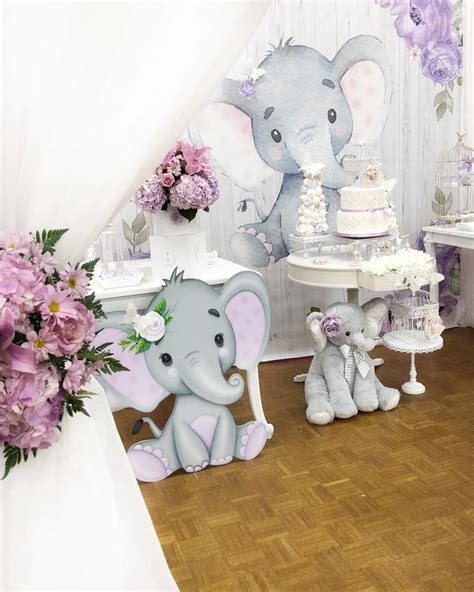 Springtime Elephant Baby Shower - Baby Shower Ideas - Themes - Games