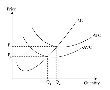 What are the average variable cost and average total cost curves for a typical firm? (Include ...