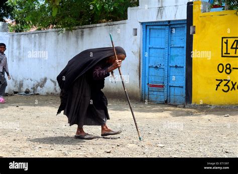 Old Lady With Walking Stick