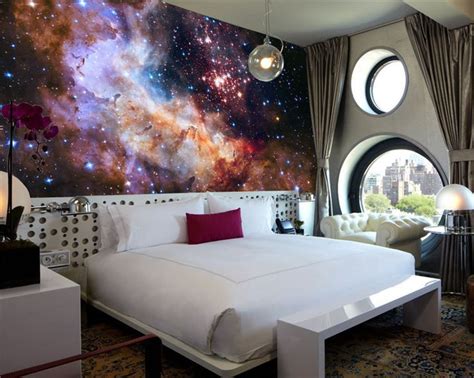 Modern bedroom decor, Galaxy bedroom, Space themed bedroom