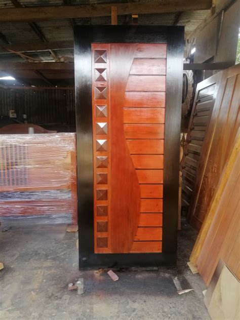 MAHOGANY DOOR WITH VARNISH, Furniture & Home Living, Security & Locks ...