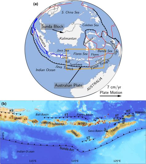 a Summary of the tectonics of Indonesia, with major plates and plate... | Download Scientific ...