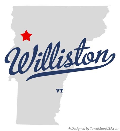 Map of Williston, VT, Vermont