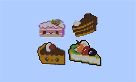 Cakes Pixel Art 🍰 Minecraft Project