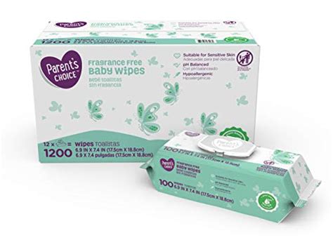 Parent’s Choice Unscented Baby Wipes, 12 Packs of 100 (1200 Count ...