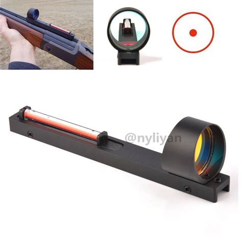 Ultralight Red Dot Red Fiber Holographic Scope Sight for Shotgun Rib ...